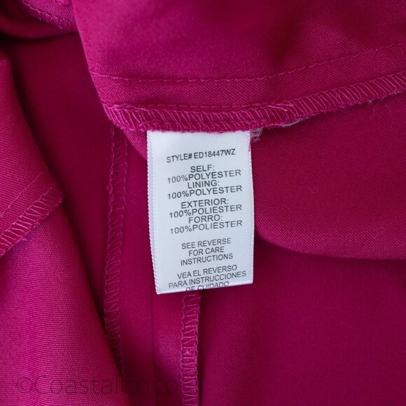 En Crème Satin Slip Midi Dress Pink M Cocktail Slip Spaghetti Silky Y2K Formal - Picture 7 of 9